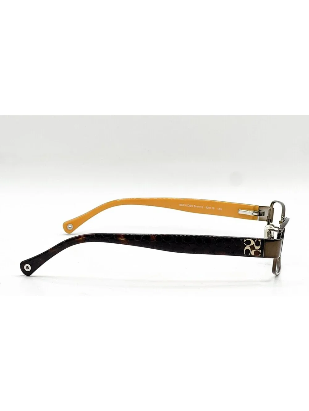 Coach HC 5001 9023 Dark Brown Rectangle Authentic Eyeglass Frames 52-16-135